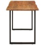 Mesa de comedor de madera maciza de acacia 140x70x76 cm