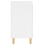 Aparador con patas madera contrachapada blanco 60x35x70 cm