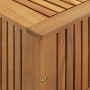 Caja de almacenaje de jardín madera maciza acacia 90x50x58 cm