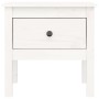 Mesa auxiliar 2 uds madera maciza de pino blanco 50x50x49 cm