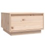 Mesa de centro de madera maciza de pino 55x56x32 cm