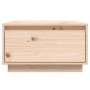 Mesa de centro de madera maciza de pino 55x56x32 cm