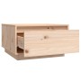 Mesa de centro de madera maciza de pino 55x56x32 cm