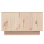 Mesa de centro de madera maciza de pino 55x56x32 cm