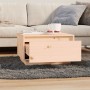 Mesa de centro de madera maciza de pino 55x56x32 cm