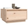 Mesa de centro de madera maciza de pino 55x56x32 cm