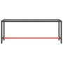 Estructura banco de trabajo metal negro y rojo mate 210x50x79cm