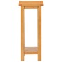 Mesa auxiliar de madera maciza de roble 27x24x55 cm