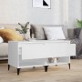 Mesitas de noche 2 uds madera contrachapada blanco 50x46x50 cm