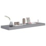 Estante flotante de pared MDF gris 80x23,5x3,8 cm