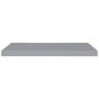 Estante flotante de pared MDF gris 80x23,5x3,8 cm