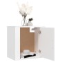 Mesitas de noche de pared 2 uds blanco 50x30x47 cm