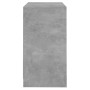 Aparador de madera contrachapada gris hormigón 70x41x75 cm