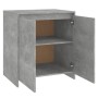 Aparador de madera contrachapada gris hormigón 70x41x75 cm
