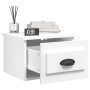 Mesitas de noche de pared 2 uds blanco 41,5x36x28 cm