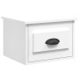 Mesitas de noche de pared 2 uds blanco 41,5x36x28 cm