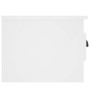 Mesitas de noche de pared 2 uds blanco 41,5x36x28 cm