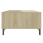 Mesa de centro madera contrachapada color roble 103,5x60x35 cm