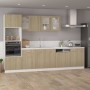 Armario inferior cocina contrachapada color roble 60x46x81,5 cm