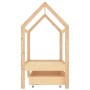 Estructura de cama infantil con cajón madera de pino 70x140 cm