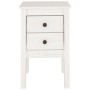 Mesitas de noche 2 uds madera maciza pino blanco 40x35x61,5 cm