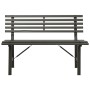 Banco de jardín 110 cm acero negro