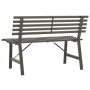 Banco de jardín 110 cm acero negro