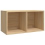 Caja para discos de vinilo madera contrachapada 71x34x36 cm