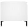 Mesa de centro madera contrachapada blanco 100x50x45 cm