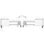 Mesa de centro madera contrachapada blanco 100x50x45 cm