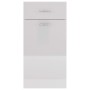 Armario inferior madera ingeniería blanco brillo 40x46x81,5 cm