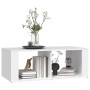 Mesa de centro madera contrachapada blanco 100x50x36 cm