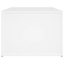 Mesa de centro madera contrachapada blanco 100x50x36 cm