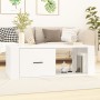 Mesa de centro madera contrachapada blanco 100x50,5x35 cm