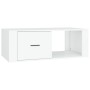 Mesa de centro madera contrachapada blanco 100x50,5x35 cm