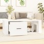 Mesa de centro madera contrachapada blanco 100x50,5x35 cm