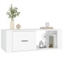 Mesa de centro madera contrachapada blanco 100x50,5x35 cm