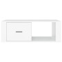 Mesa de centro madera contrachapada blanco 100x50,5x35 cm