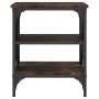 Mesa auxiliar madera contrachapada roble ahumado 40x42x50 cm