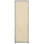 Armario de tela color crema 87x49x159 cm