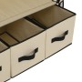 Armario de tela color crema 87x49x159 cm