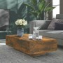 Mesa de centro madera de ingeniería roble ahumado 100x49,5x31cm