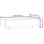 Mesa de centro madera de ingeniería roble ahumado 100x49,5x31cm