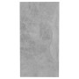 Mesa auxiliar de madera contrachapada gris hormigón 50x26x50 cm