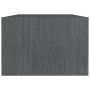 Mesa de centro de madera maciza de pino gris 110x50x34 cm