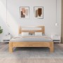 Mesitas de noche 2 uds contrachapada blanco brillo 50x46x50 cm