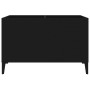 Mueble para discos madera contrachapada negro 74,5x38x48 cm