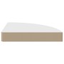 Estante flotante de esquina 2 uds MDF blanco 25x25x3,8 cm