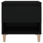 Mesitas de noche 2 uds contrachapada negro 50x46x50 cm