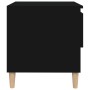 Mesitas de noche 2 uds contrachapada negro 50x46x50 cm